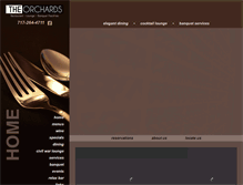 Tablet Screenshot of orchardsrestaurant.com
